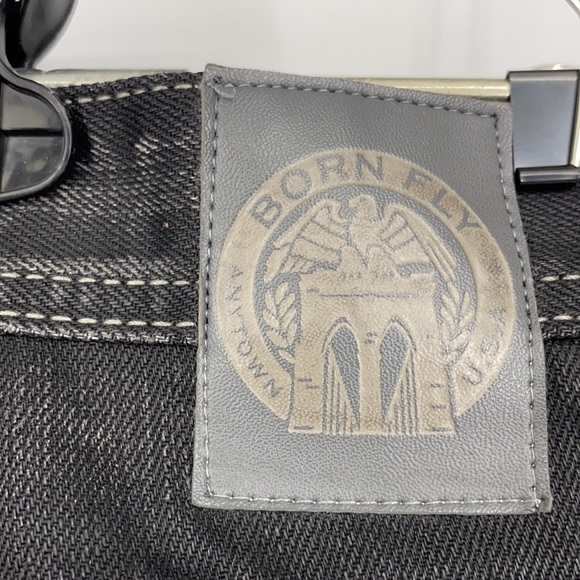 Born Fly Co button fly straight leg jeans SZ 40 - Picture 4 of 13
